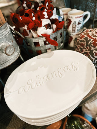 Arkansas Embossed Platter