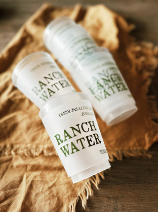 Ranch Water Reusable Cups