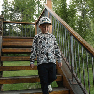 Burlebo: Youth Thermal Hoodie - Mallard Mayhem Camo