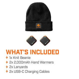 2k Rechargeable Hand Warmers and Knit Beanie