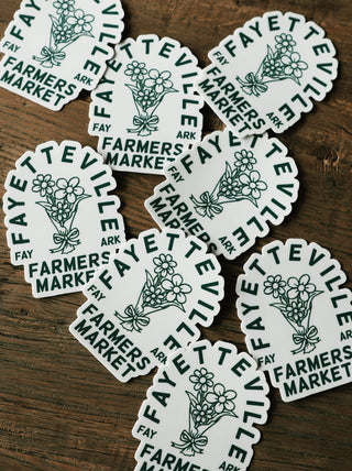 Fayetteville Farmers Market Fresh Flowers Sticker