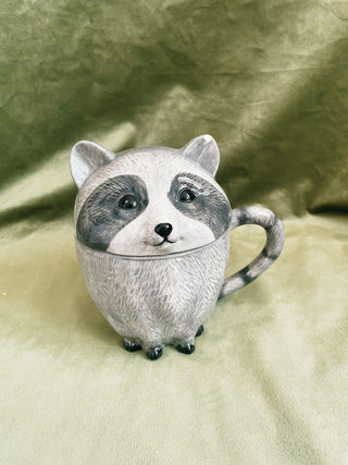 Raccoon Mug With Lid