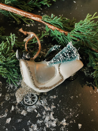 Scooter Ornament - White