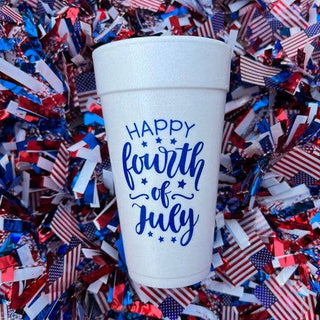 Happy Fourth Of July Foam Cups