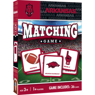 Masterpieces Puzzles - Arkansas Razorbacks NCAA Matching Game