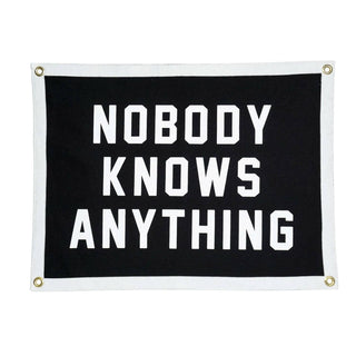 Oxford Pennant - Nobody Knows Anything Camp Flag