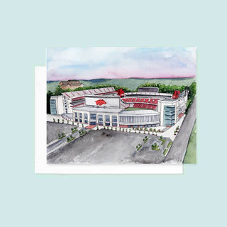 Arkansas Razorbacks Stadium Greeting Card