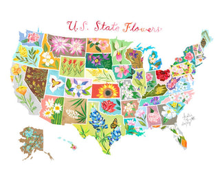 State Flowers Print