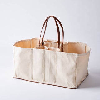 Grocery Tote: Beige