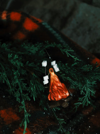 Hand-painted Campfire Ornament