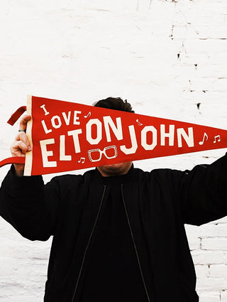 Oxford Pennant: I Love Elton John Pennant