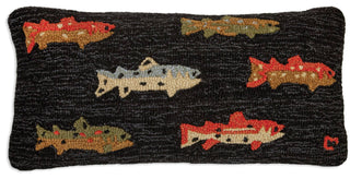 River Fish Hooked Pillow