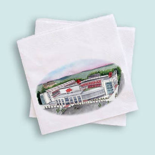 Arkansas Razorbacks Football Stadium Cocktail Napkins