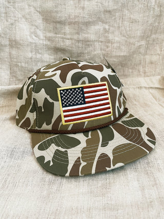 Burlebo: American Flag Camo Hat