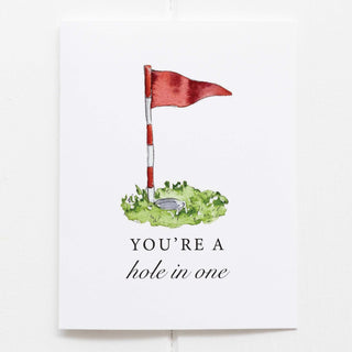 You're A Hole In One Golf Greeting Card Golfing Celebration
