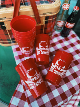 Hog Country Red Stadium Cups