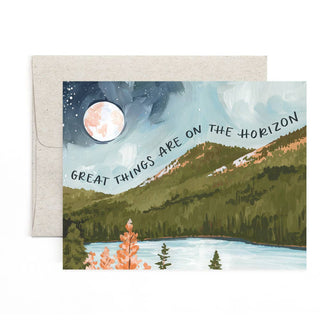 Alpine Moon Horizon Card