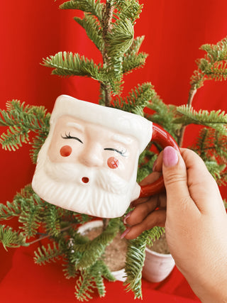 Santa Mug With Rosy Cheeks