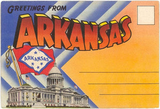 Greeting From Arkansas Capitol Note Card