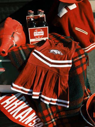 Arkansas Cheer Bodysuit Dress - Red