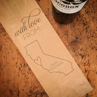 With Love From Fayetteville Wine Bag