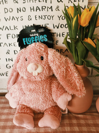 Fluffy Bunny Plush Dog Toy