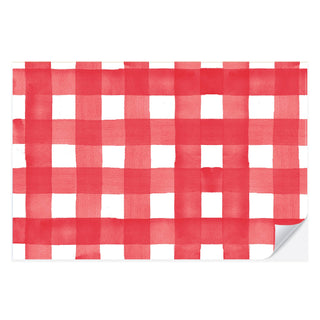 Red Gingham Placemat Pad