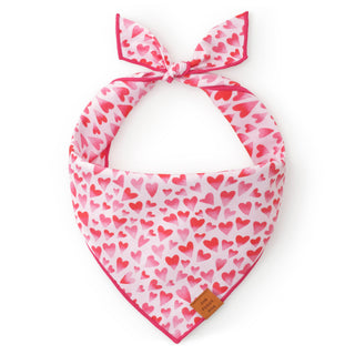 Heart Throb Valentine's Day Dog Bandana: Large