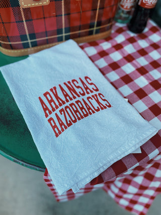Arkansas Razorbacks Logo Tea Towel