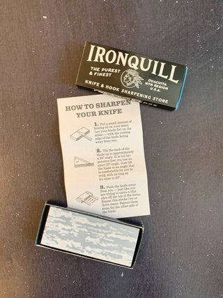 Mollyjogger: Ironquill Hook + Knife Sharpening Stone