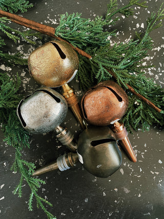 Santa's Bell Wine Stopper