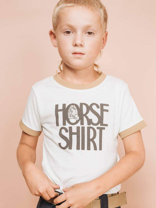 The Bee & The Fox: Kids Horse Shirt Ringer T-Shirt
