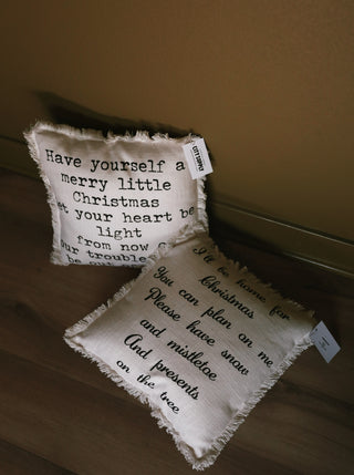 I'll Be Home Linen Pillow