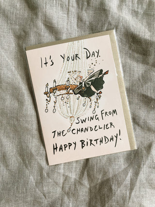 Chandelier Greeting Card