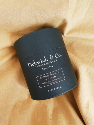 pickwick and co leather tobacco and woods Candles Discover Pickwick Candles finest portfolio of clean pickwick and co leather tobacco