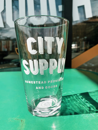 City Supply Pint Glass