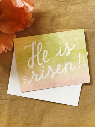 Slightly Stationery: He Is Risen! Card