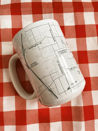 Fayetteville, AR Map Mug