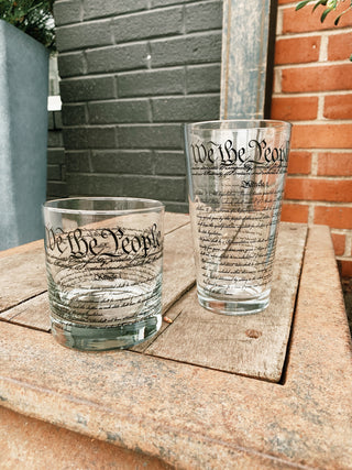 We the People Pint Glass