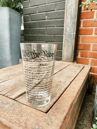 We the People Pint Glass