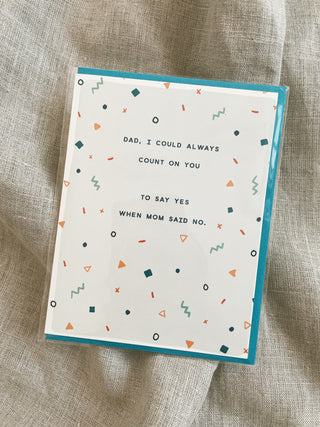 Count On You Father's Day Card