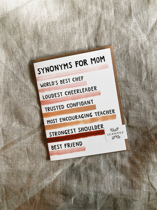 Mother's Day Synonyms Card