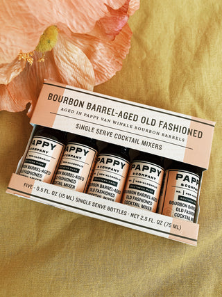 Pappy & Co: Bourbon Barrel-aged Old Fashioned Mix: Single Serve 5-pack