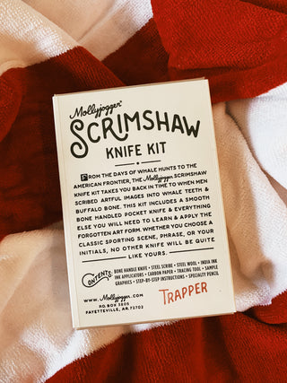 Mollyjogger: Scrimshaw Knife Kit