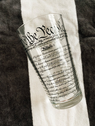 We the People Pint Glass