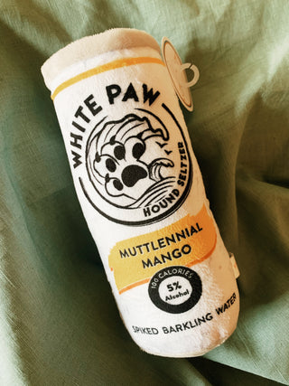 White Paw Dog Toy - Muttlennial Mango