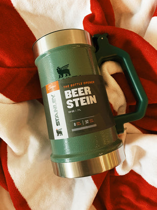 Stanley: The Bottle Opener Beer Stein - Hammertone Green