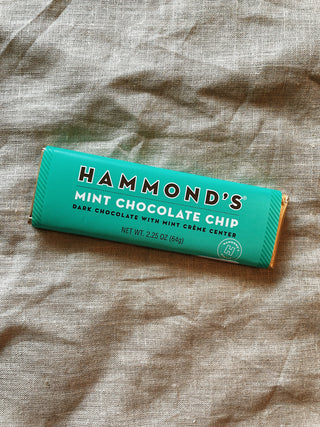 Mint Chocolate Chip Dark Chocolate Candy Bar