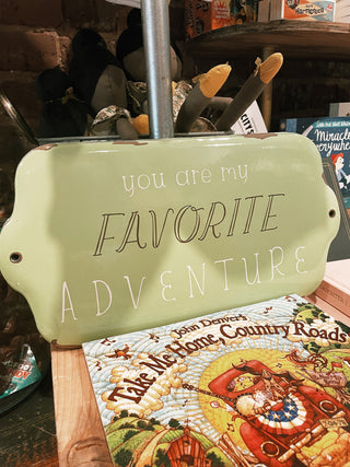 You Are My Favorite Adventure Enamel Wall Decor