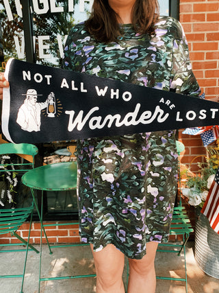 Oxford Pennant: Not All Who Wander Are Lost Pennant